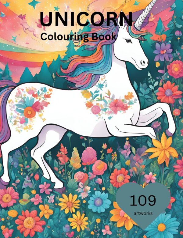 Unicorn Colouring Book,